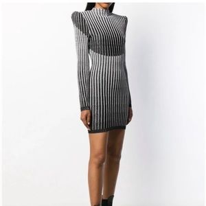 Balmain Stripped Mini Dress - excellent condition.